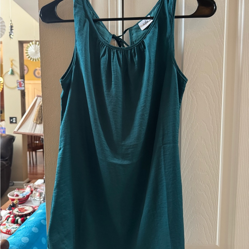 Cabi Teal Sleeveless Top